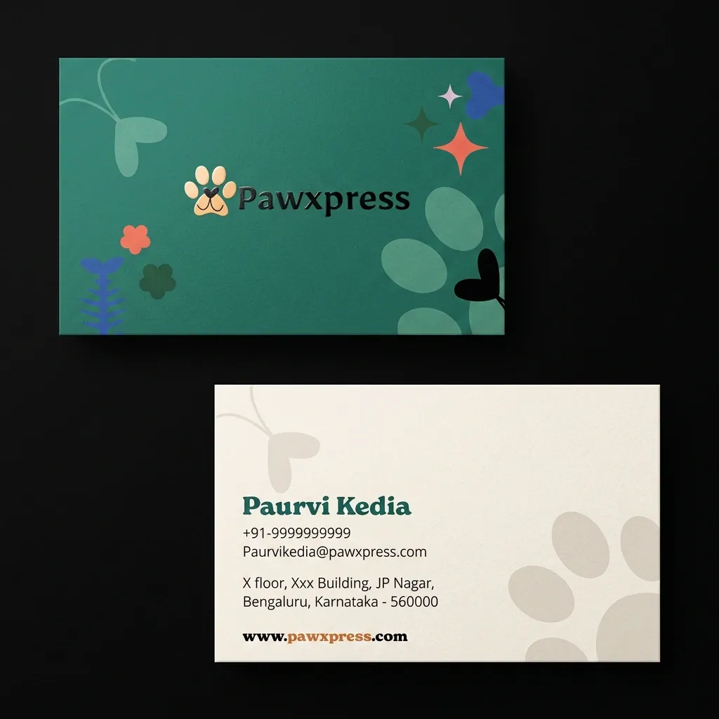 Pawxpress business card